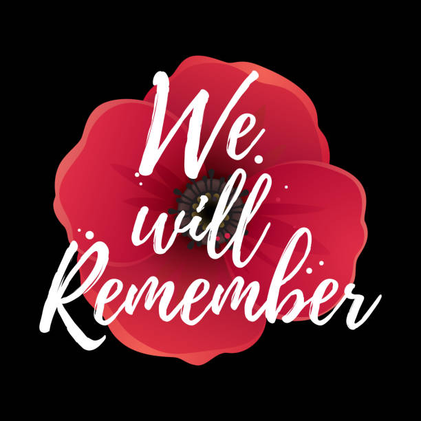 Remembrance day poster - ilustração de arte vetorial