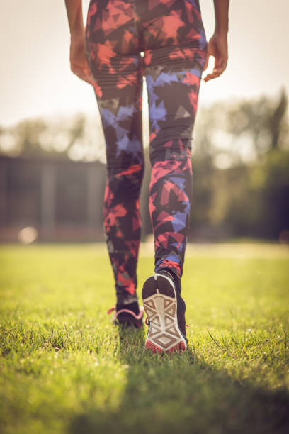 istock Woman walking off the training ground 865719478