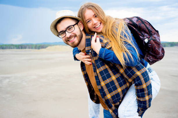 istock Travelers in a desert 865719674