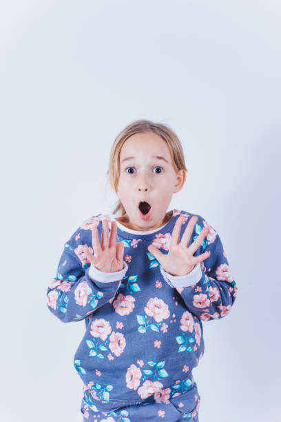 istock little Girl on a white background 865725078