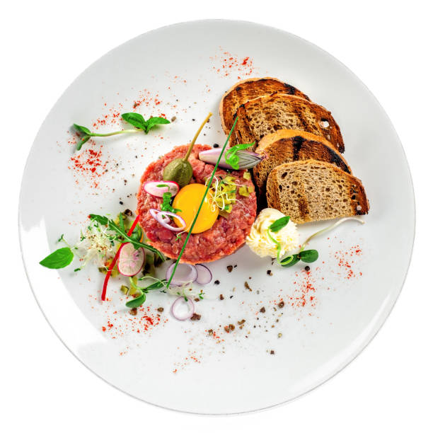 istock Tartare raw meat meal 865725348