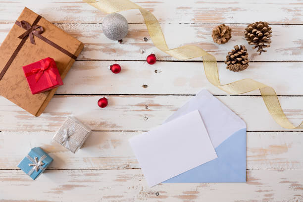 istock Christmas letter over a rustic wooden table 865728884