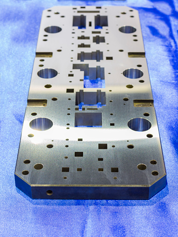 machined steel plate for manufacturing tooling or mold