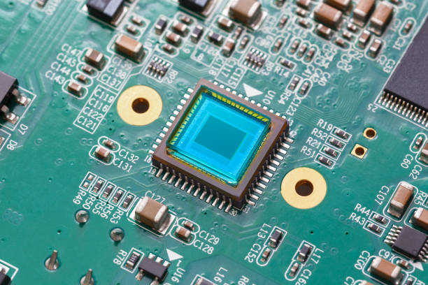 プリント基板上の感光性センサー - sensor ccd electronics industry cmos ストックフォトと画像