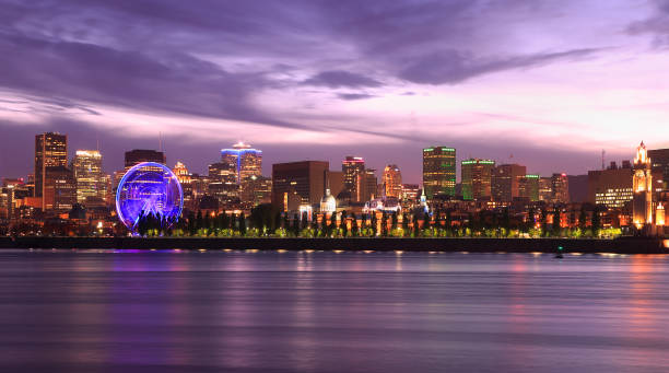 istock Montreal skyline and St Lawrence River illuminated at dusk 865769088
