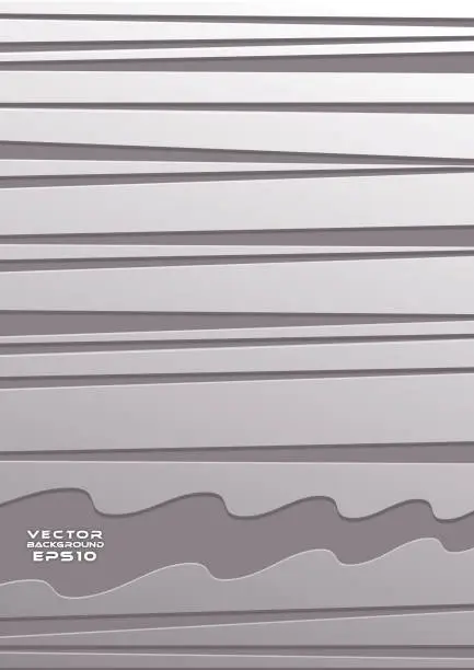 Vector illustration of Abstract Horizontal Jealousies
