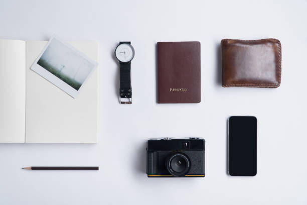 istock Flat lay of memories concept and accessories 865780304