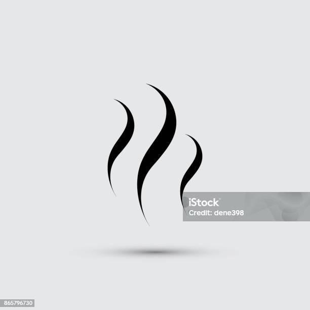 Smoke Steam Icon Stock Illustration - Download Image Now - Heat - Temperature, Smoke - Physical Structure, Icon Symbol