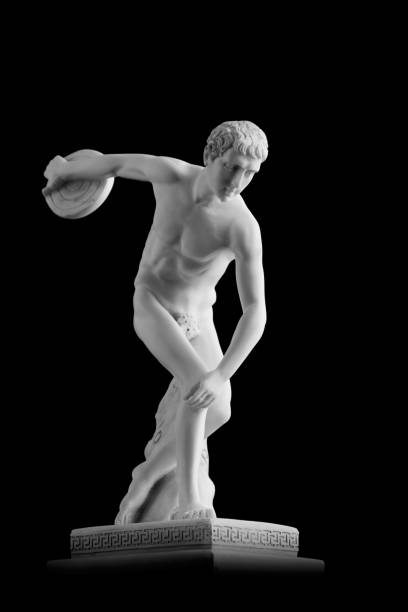 istock Statue of a discobolus from a stone 865801570