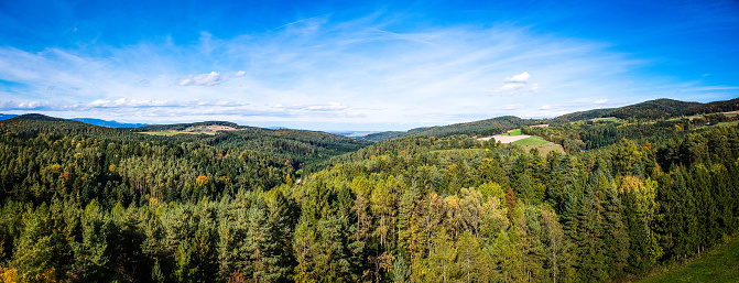 paisaje de panorama de bucklige welt en una austria más baja photo