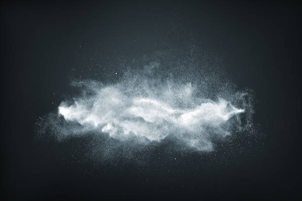 istock Abstract design of white powder snow cloud 865805058