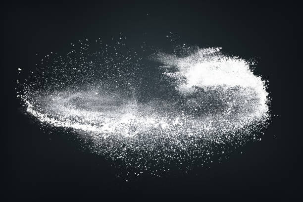 istock Abstract design of white powder snow cloud 865805064