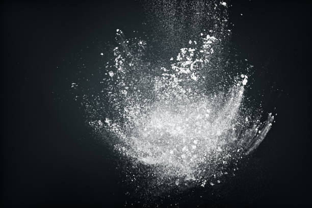 istock Abstract design of white powder snow cloud 865805066