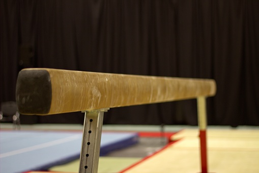 Gymnastic equipment in a club