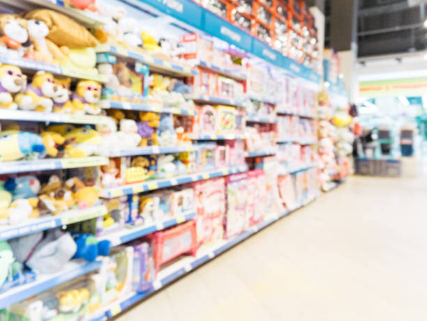 istock Blurred of kids toy store background 865808478