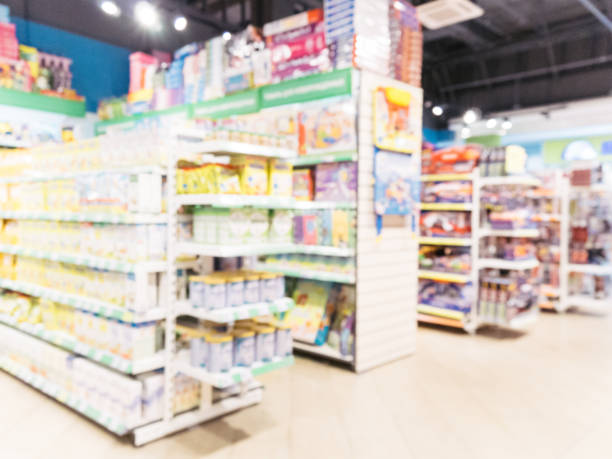 istock Blurred of kids toy store background 865808516