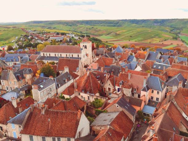 Sancerre's skyline, tower's view, France