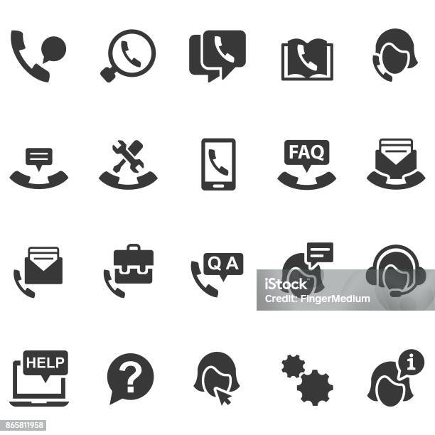 Support Icons Stock Illustration - Download Image Now - Service, Advice, Assistance