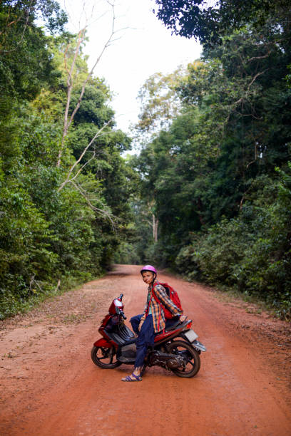 istock scooter trip to the tropics in Asia 865812000