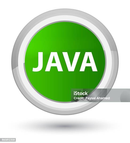 Java Prime Green Round Button Stock Illustration - Download Image Now ...