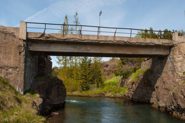 istock an old bridge in Glera river in Iceland 865815364