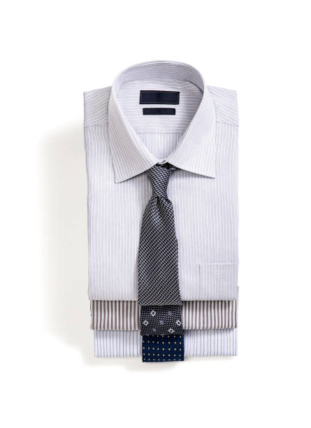 istock Men's shirts with neckties 865824298