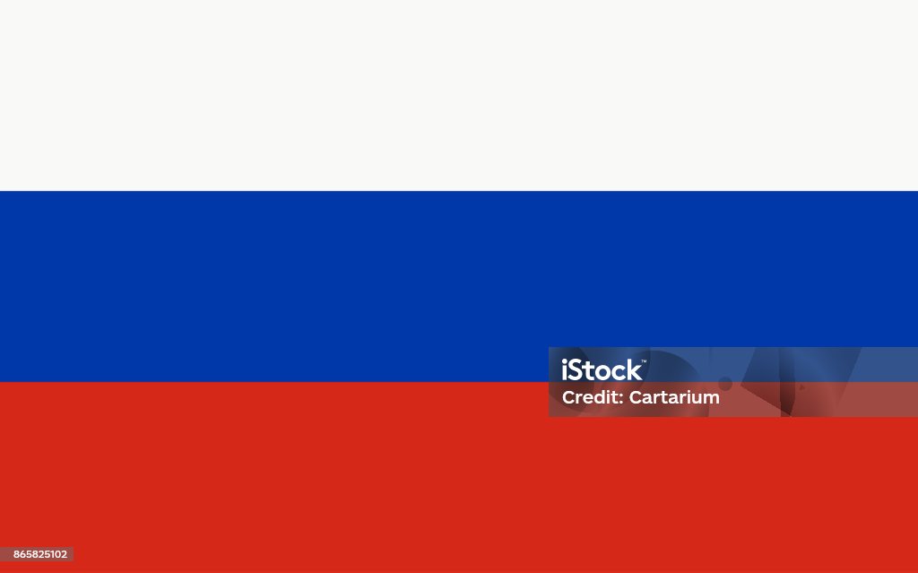 Vector bandera de Rusia - arte vectorial de Rusia libre de derechos