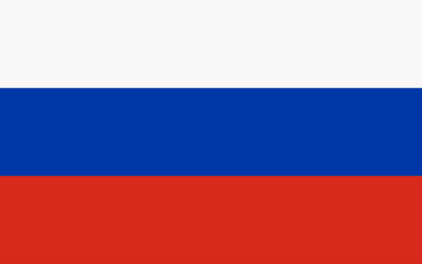 ilustrações de stock, clip art, desenhos animados e ícones de russia vector flag - russia