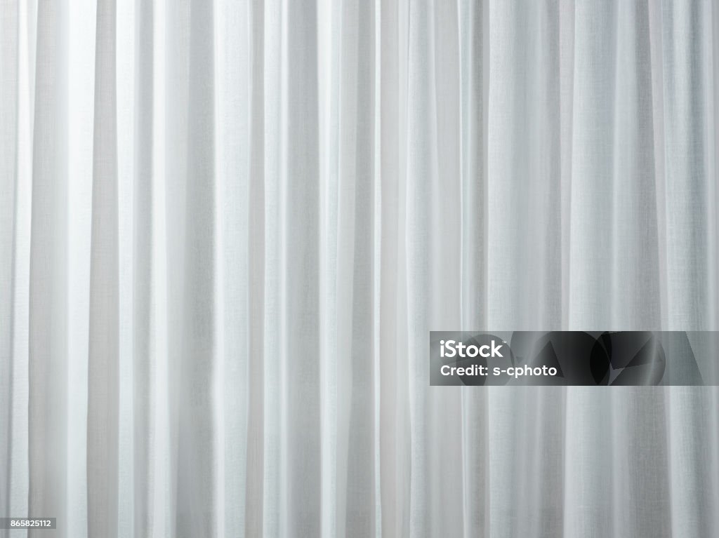 White Curtain Curtain Stock Photo