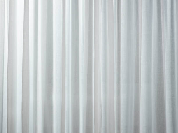 White Curtain White Curtain Translucent stock pictures, royalty-free photos & images