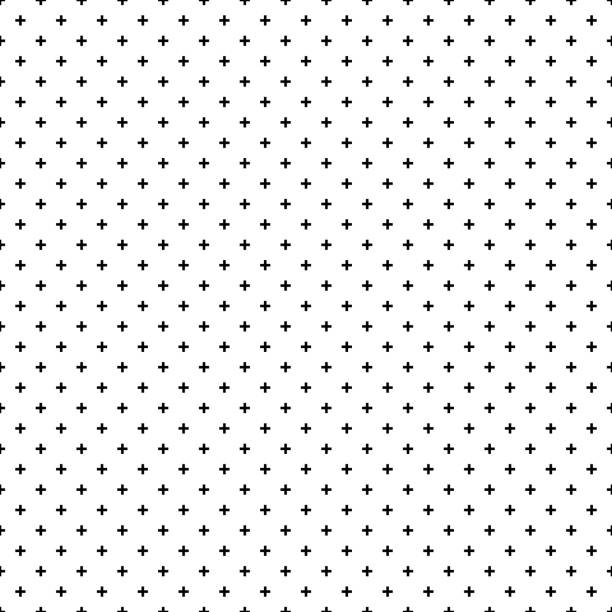 illustrations, cliparts, dessins animés et icônes de croix modèle seamless noir sur fond blanc. - cross shape cross pattern black