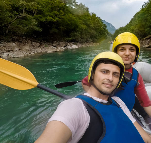 istock Rafting on the mountain river Tara 865829056