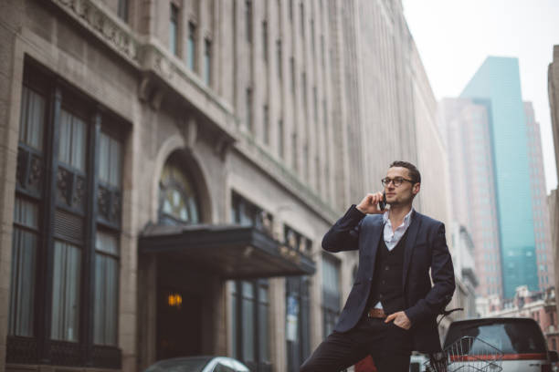 istock Businessman with bicycle talking on the phone 865832174