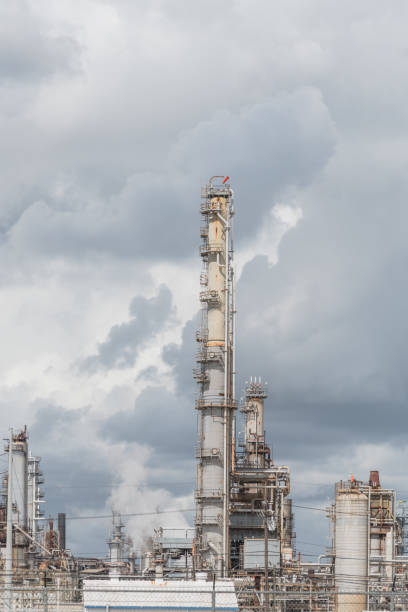 istock Oil refinery under cloudy sky in Pasadena, Texas, USA 865832356