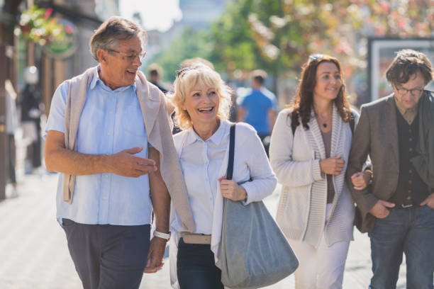istock Senior couple in the city 865840052