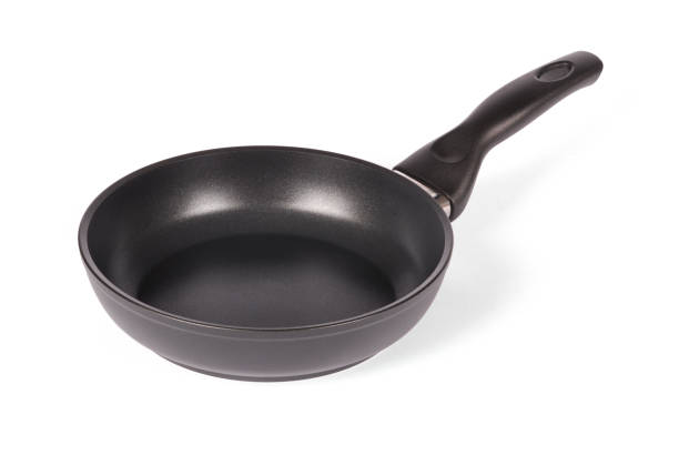 istock Metal black frying pan 865840436