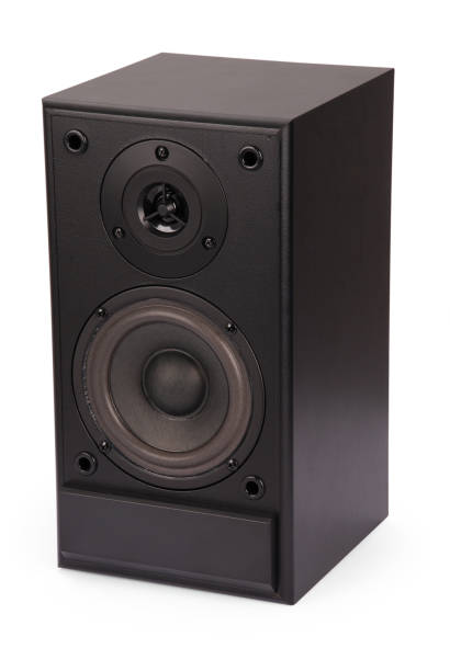 istock Black sound speakers 865840826