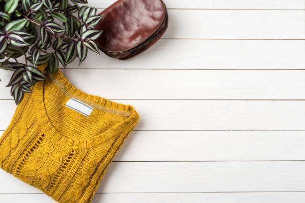 istock Female autumn or winter warm outfit 865847728