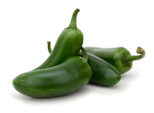 istock Green jalapeno chili peppers 865847820