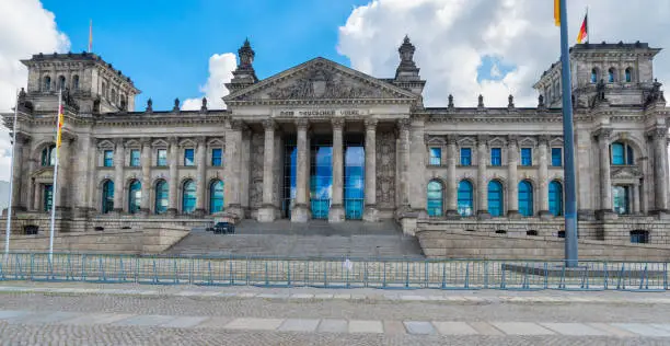 German parliament or Reichstag building in Berlin Germany