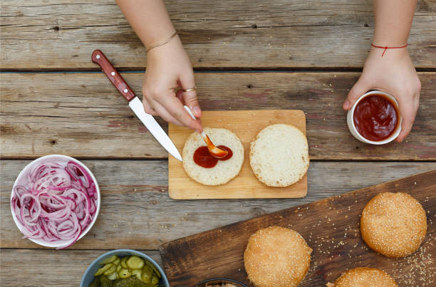 istock Home cooking. Homemade homemade burgers. 865856498