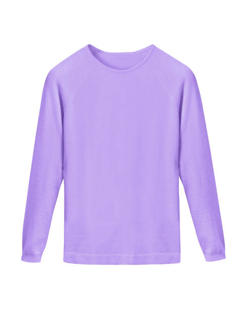 istock Lila violet classy casual sweater isolated on white 865861014