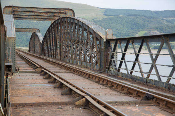 バーマス鉄道橋。ウェールズ - barmouth ストックフォトと画像