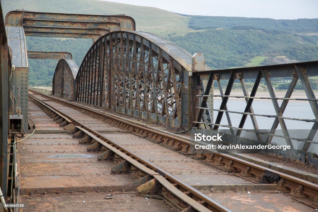 Barmouth Railway Bridge; Wales Barmouth Railway Bridge; Wales; UK Aqueduct Stock Photo