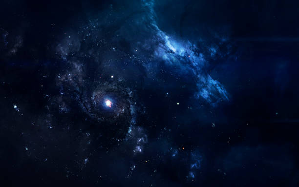 istock Science fiction space wallpaper, incredibly beautiful planets, galaxies, dark and cold beauty of endless universe. Elements of this image furnished by NASA 865884526