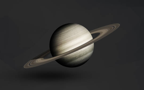 istock Saturn - High resolution beautiful art presents planets of the solar system. Minimalistic style art on grey background. This image elements furnished by NASA 865884838