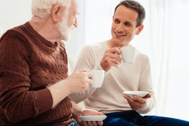 istock Positive old man spending time with grandson 865888840