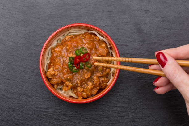 istock spices with meat and noodles 865896512