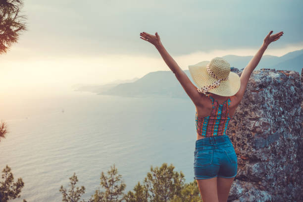 istock Traveller looks at Cleopatra beach in Alanya 865902790