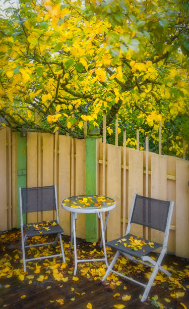 Autumn garden furniture